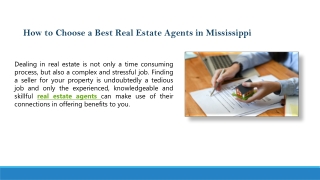 How to Choose the Best Real Estate Agents in Mississippi