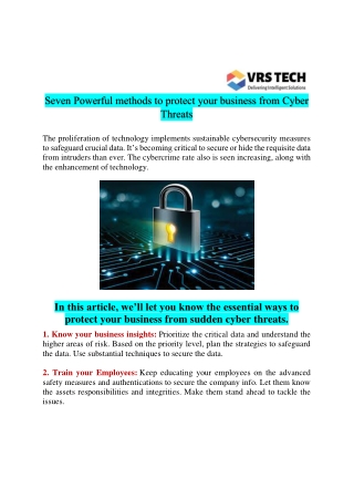 Know The Types of Cyber Security Dubai