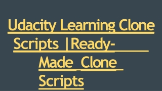Readymade Udacity Learning Clone Script - DOD IT Solutions