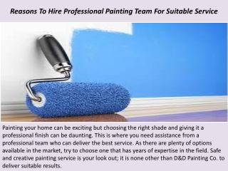 Santa Barbara Painting Contractors - Reasons To Hire Professional Painting Team