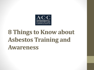 8 Things to Know about Asbestos Training and Awareness