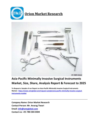 Asia-Pacific Minimally Invasive Surgical Instruments Market Trends, Size, Compet