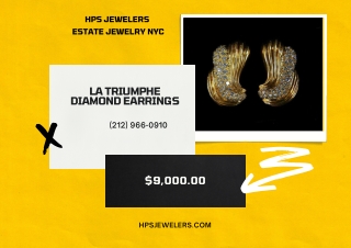 LA TRIUMPHE DIAMOND EARRINGS