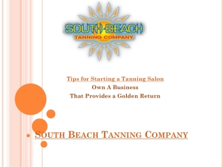 Tips for Starting a Tanning Salon