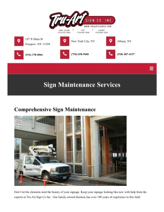 Sign Rentals Services in NYC