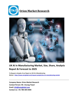 UK AI in Manufacturing Market Trends, Size, Competitive Analysis and Forecast 20
