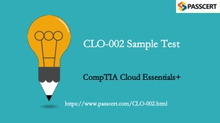 2021 Update CompTIA Cloud Essentials  CLO-002 Real Dumps