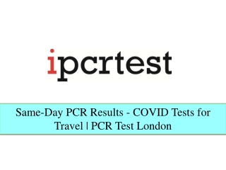 Pcr test near me