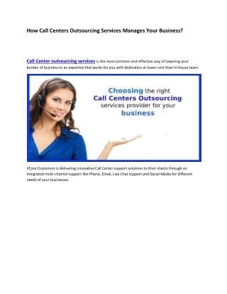 How Call Centers Outsourcing Services Manages Your Business-converted