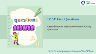 Cetified business analysis professional CBAP Real Questions