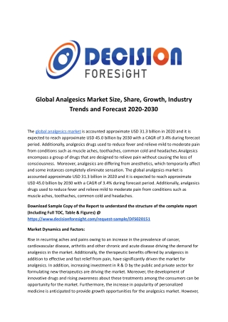 Global Analgesics Market.docx