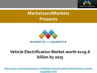 Vehicle Electrification Market worth $129.6 billion by 2025