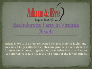 Bachelorette Party Accessories in Virginia Beach