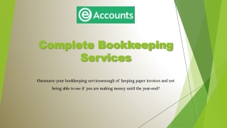 Bookkeeping Services by eAccounts