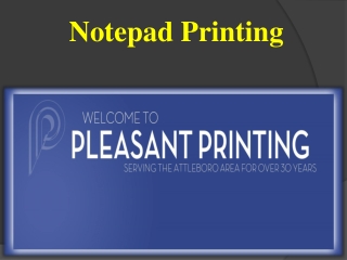 Notepad Printing