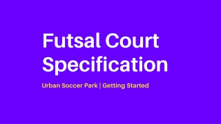 Futsal Court Specification