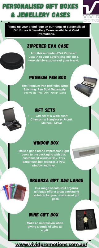 Infographic Of Personalised Gift Boxes | Vivid Promotions