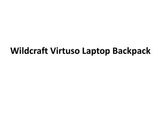 Wildcraft Virtuso 1.0 Custom Printed Laptop Backpacks