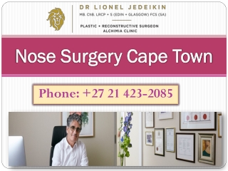 Nose Surgery Cape Town