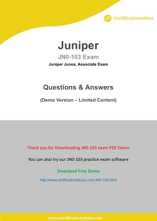jn0-103-demo Oracle 1Z0-1067-20