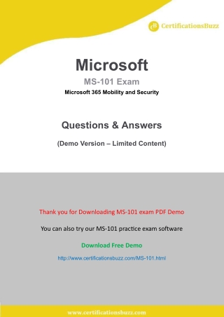ms-101-demo Juniper JN0-103
