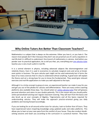 Why Online Tutors Are Better Than Classroom Teachers.docx