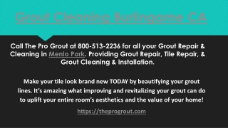 Grout Cleaning Burlingame CA