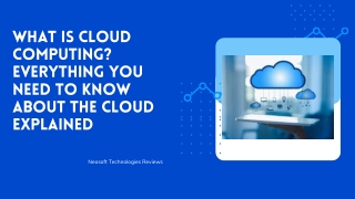 Neosoft Technologies Reviews - What is cloud computing Everything you need to know about the cloud explained