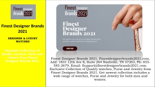 Finestdesignerbrands2021.com - Ph: 855-585-2679