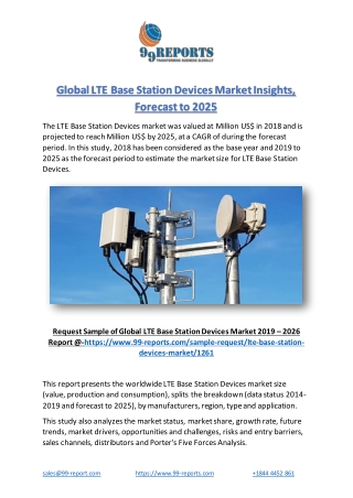 Global LTE Base Station Devices Market Insights, Forecast to 2025