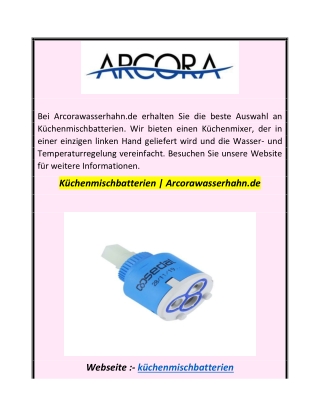 Küchenmischbatterien  Arcorawasserhahn.de
