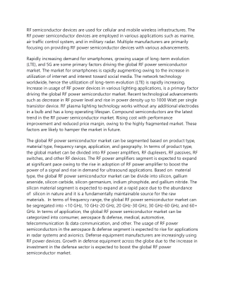 RF Power Semiconductor Market