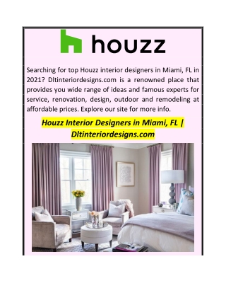 Houzz Interior Designers in Miami, FL  Dltinteriordesigns