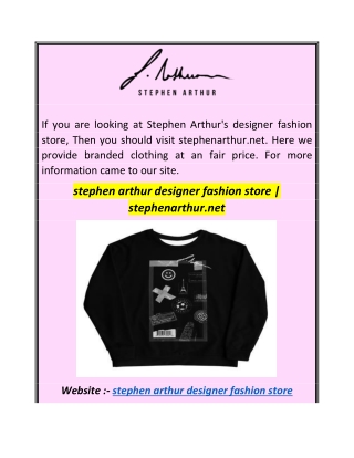 stephen arthur designer fashion store  stephenarthur.net