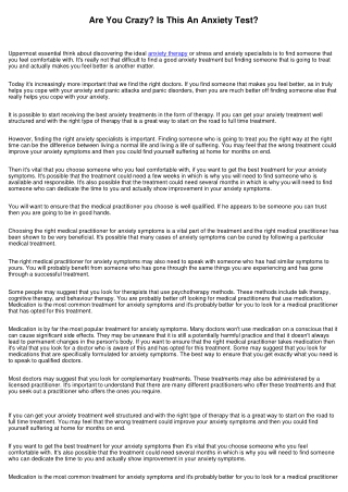 Anxiety Counseling - Why and Exactly How to Use Counseling