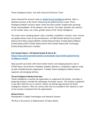 Threat Intelligence Share