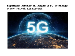 Global 5G Technology Market