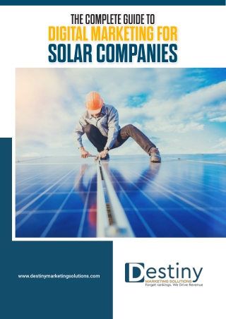 The Complete Guide to Digital Marketing for Solar Companies