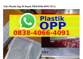 Toko Plastik Opp Di Depok 08З8~ㄐ0ϬϬ~ㄐ0ᑫl(whatsApp)