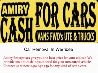 Car Removal In Werribee