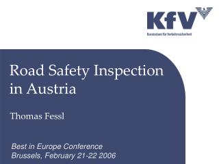 Road Safety Inspection in Austria