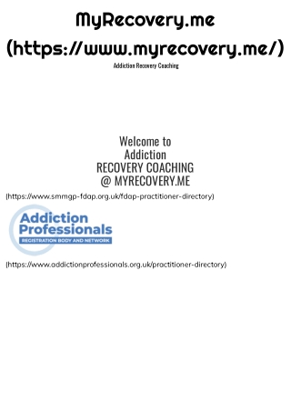 Addiction Recovery Coach In London