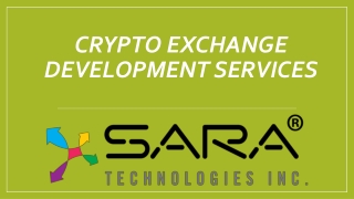 Crypto Exchange Development Services