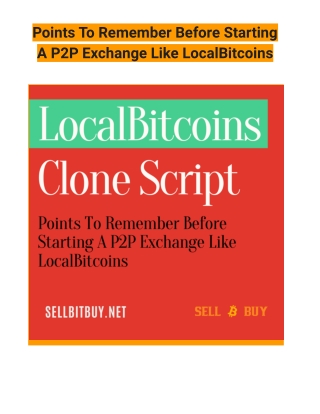 Points To Remember Before Starting P2P Exchange LocalBitcoins