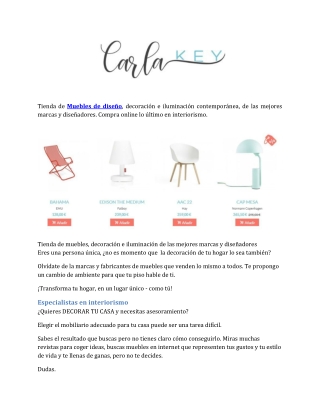 Muebles de diseño