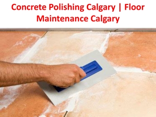 Concrete Polishing Calgary