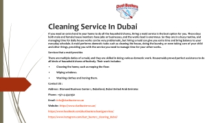 Cleaning Service In Dubai