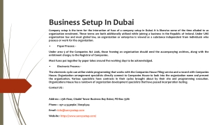 Business Setup In Dubai