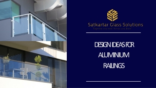 Design Ideas For Aluminium Railings