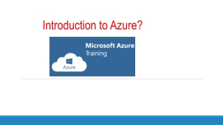 Introduction to Azure